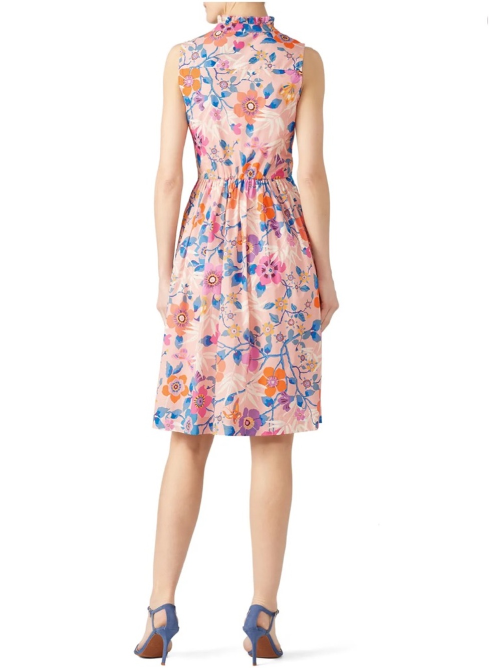 J. Crew Liberty London Pavilion Dress Pink Floral Size 8 NWTS - Picture 3 of 6